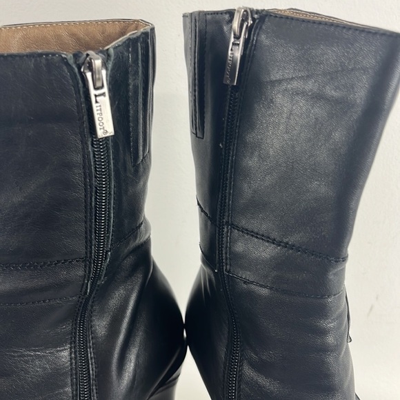 Litfoot Leather Wedge Booties - Picture 7 of 10